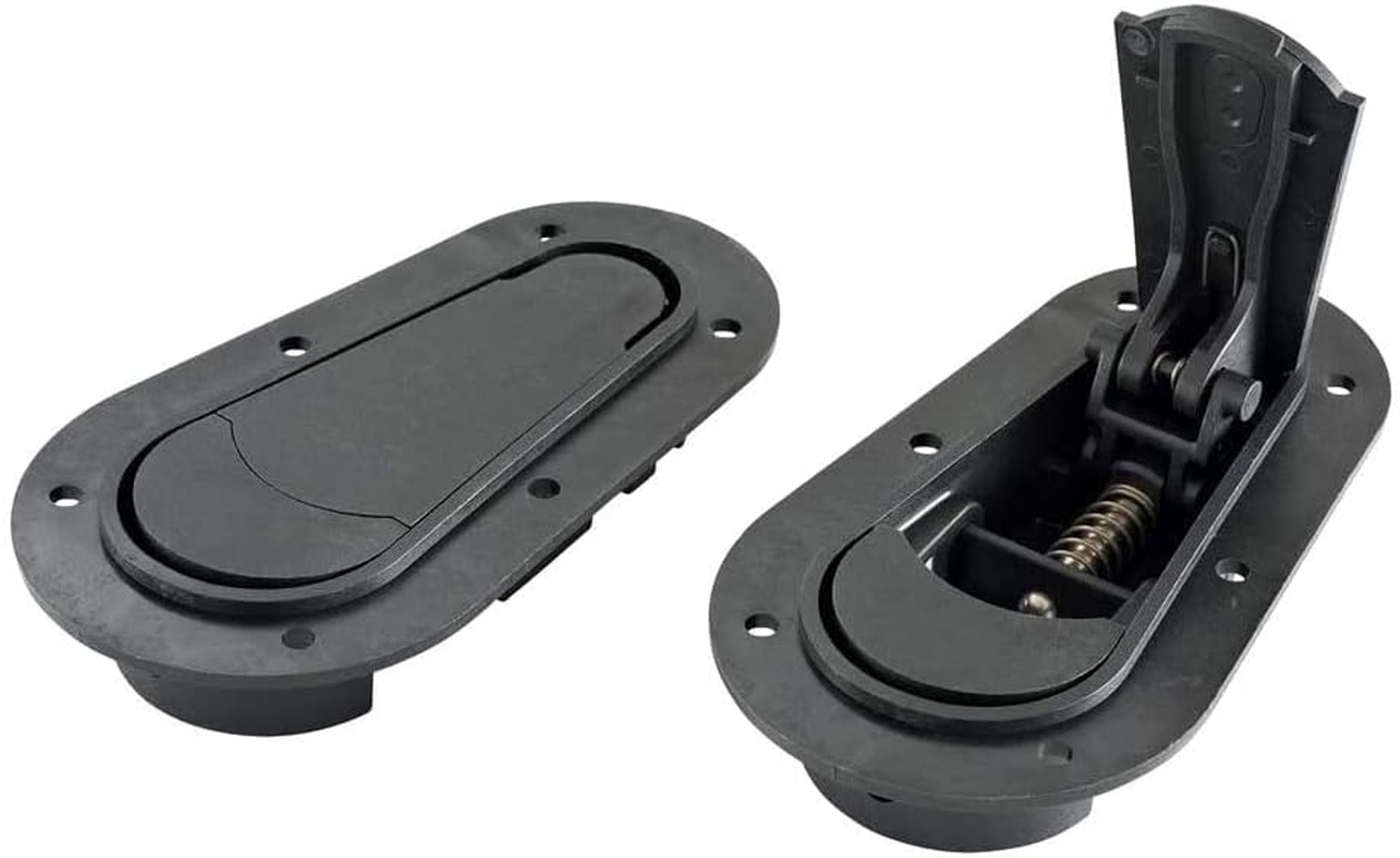 2Pcs Flush Mount Bonnet Pins Locking Generation Car Flush Hood Latch Pin Kit image number 5