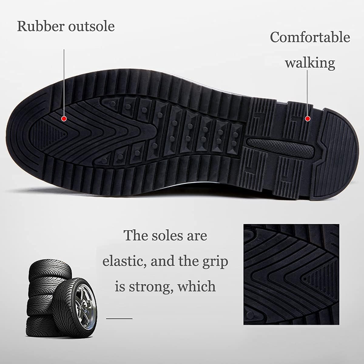 Men'S Leather Casual Shoes Driving Office Walking Loafers Lace up Slip-On Business Oxford Shoes Moccasin Breathable Luxury Classic image number 5