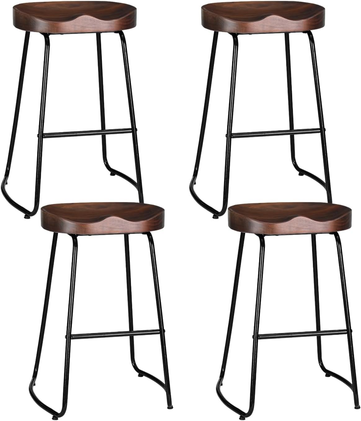 Artiss Bar Stools Stool Set of 2 Kitchen Counter Barstools Dining Chair Vintage