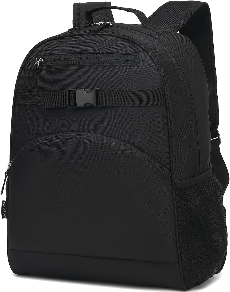 Flowfly Kids Backpack for Boys Girls, Simple Bookbag for Daycare Kindergarten School Travel, Small Modern Bag