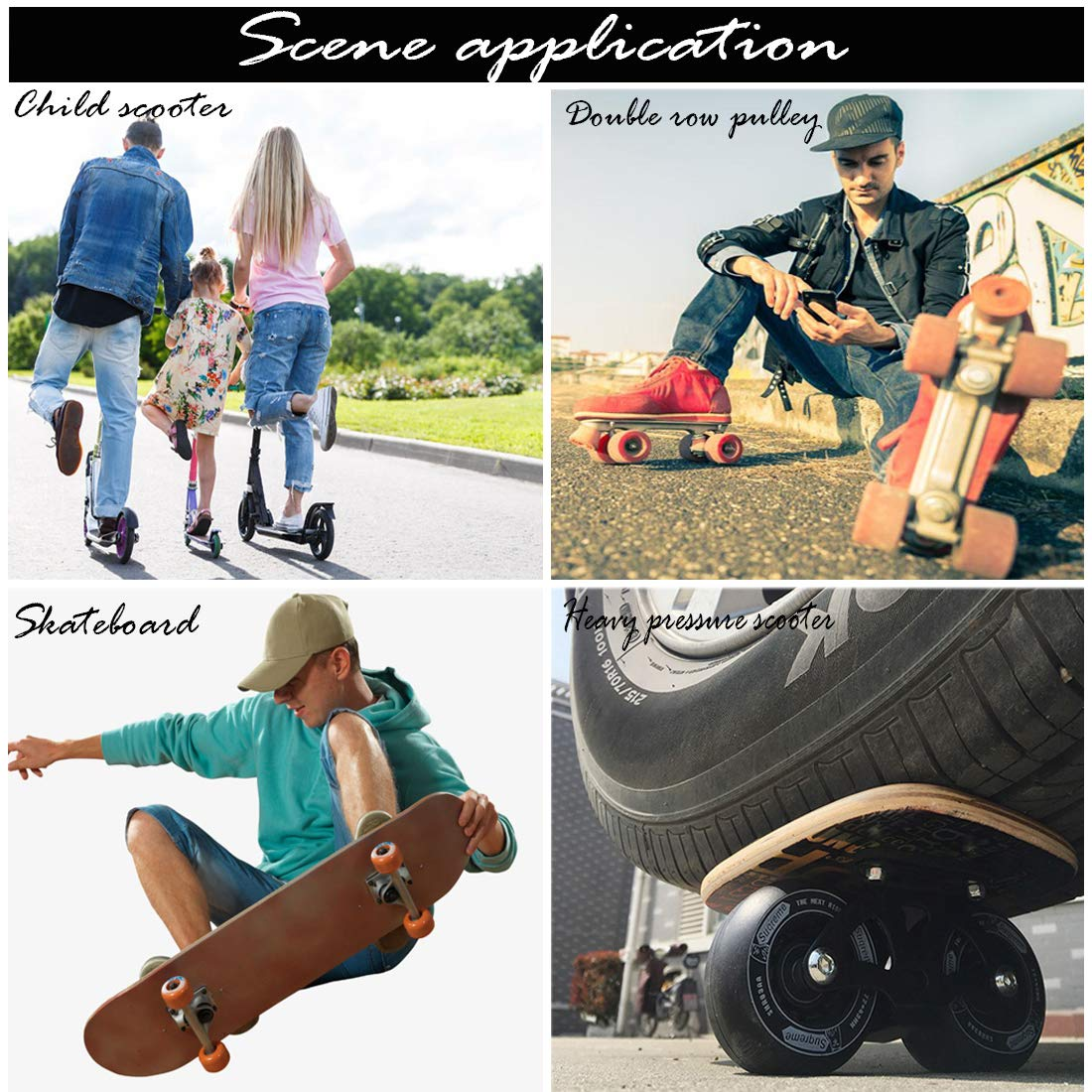 Aluminum Spacers Skates 8-Pack Spacers for 6Mm Axles Spacers (Silver) image number 2