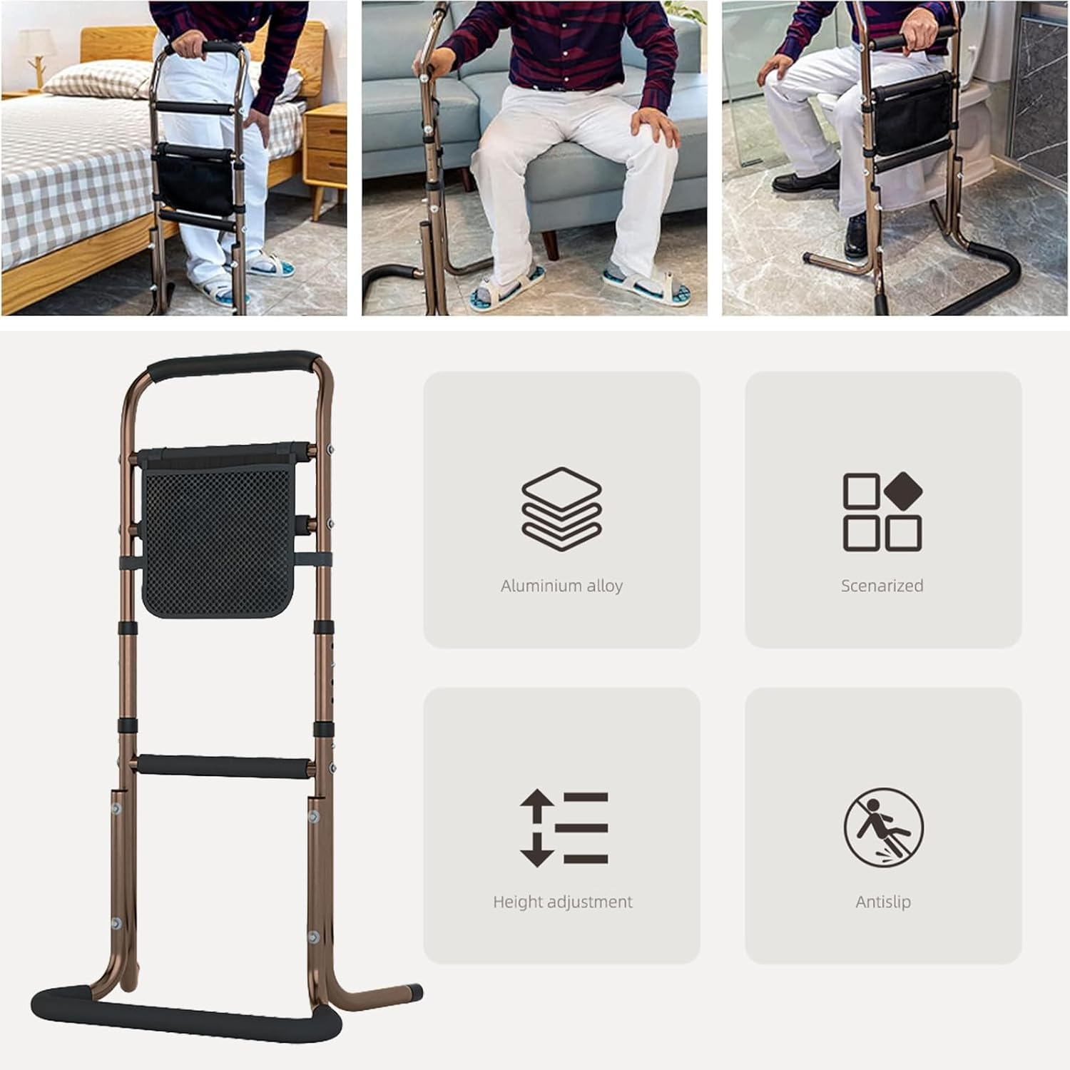 Aged Care Standing Aids, Including Lifting Devices, Standing Supports, Bed Rails, Sit-To-Stand Aids, Walking Aids, and Portable Mobility Devices.