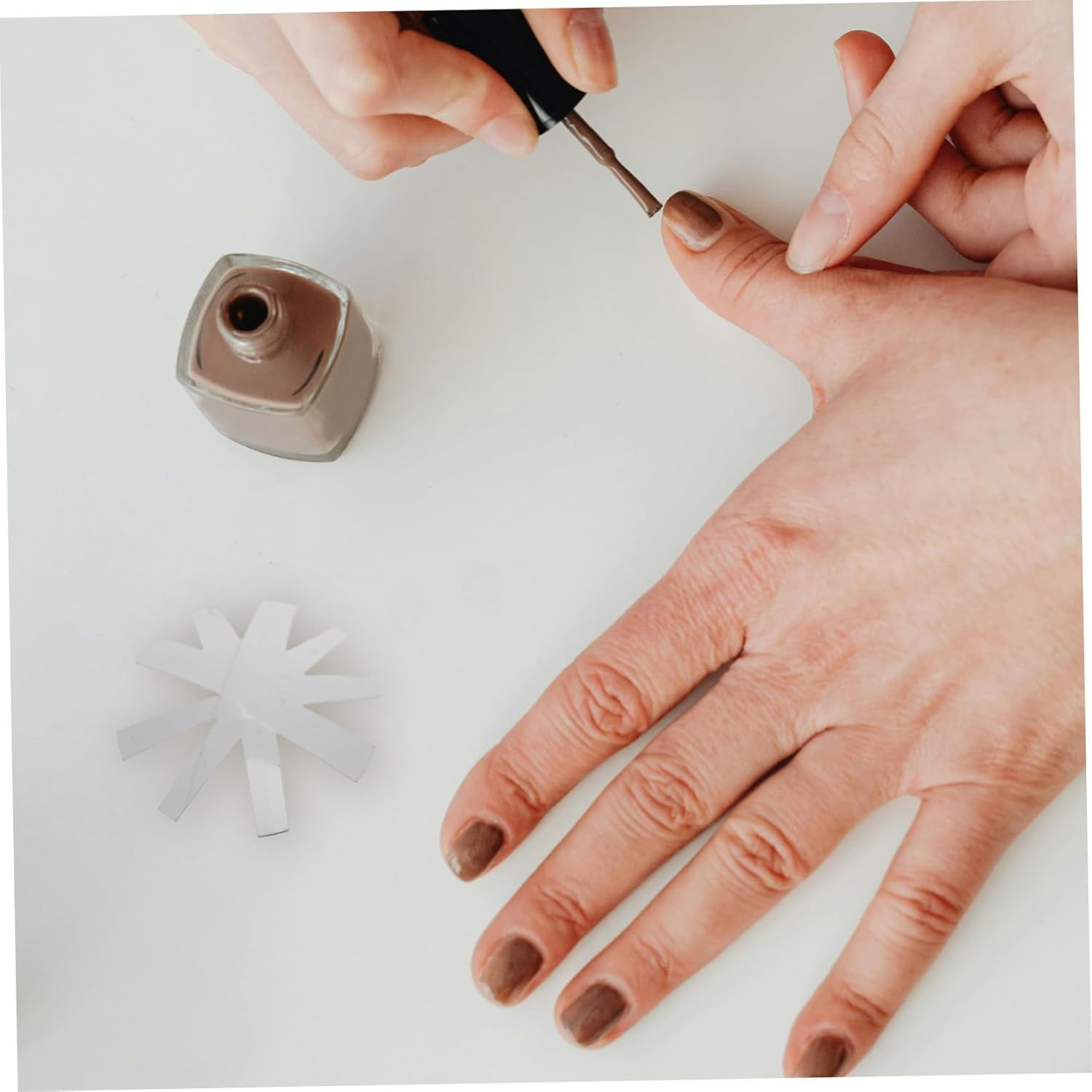 BIUDECO French Manicure Templates Stainless Steel Nail Art Tools Precision Design image number 4