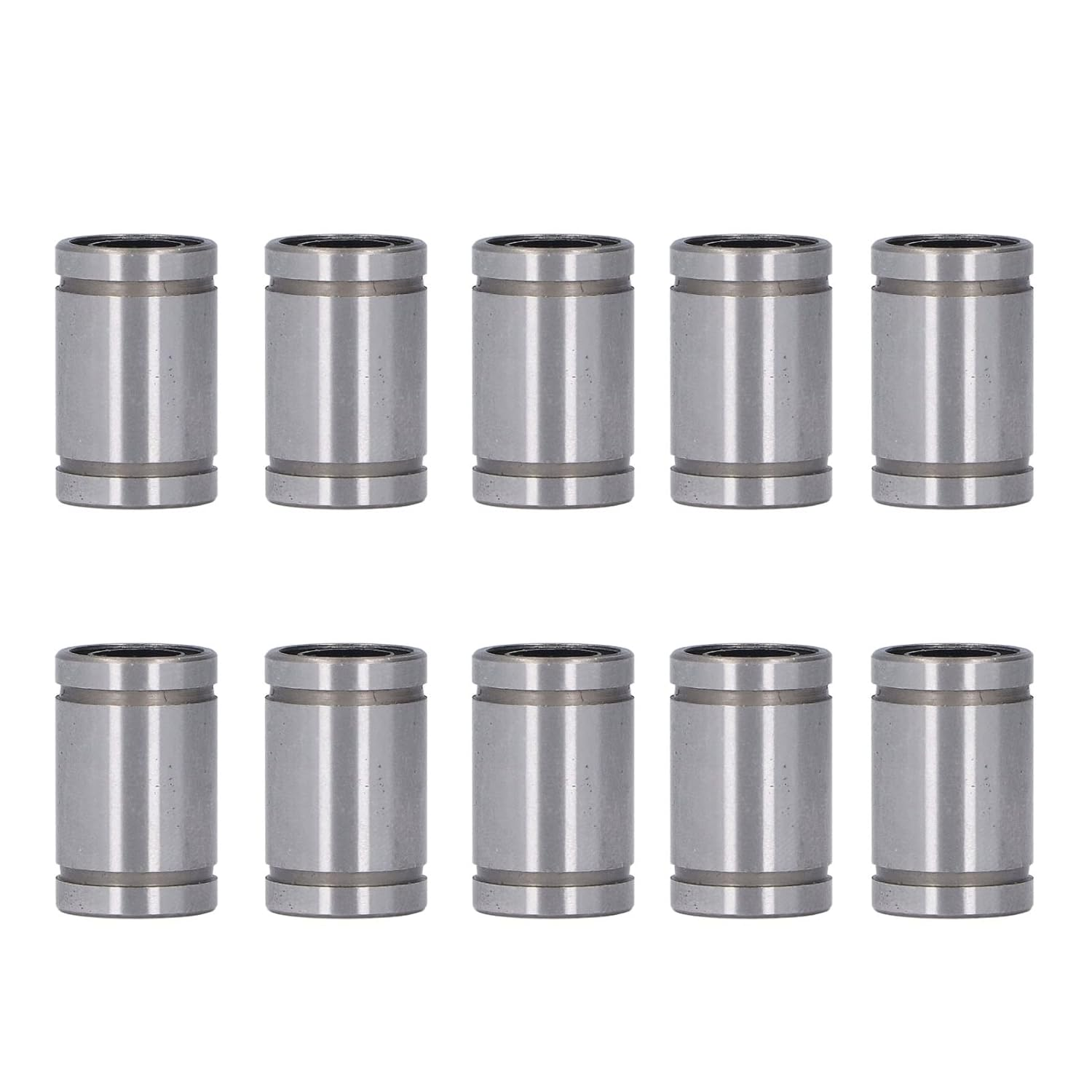 10Pcs Linear Motion Bearing Linear Ball Bearings Cylinder Optical Axes Slider Test Frame Spare ID 8Mm OD 15Mm LM8UU for 3D Printers, Numerical Control, Slides image number 4