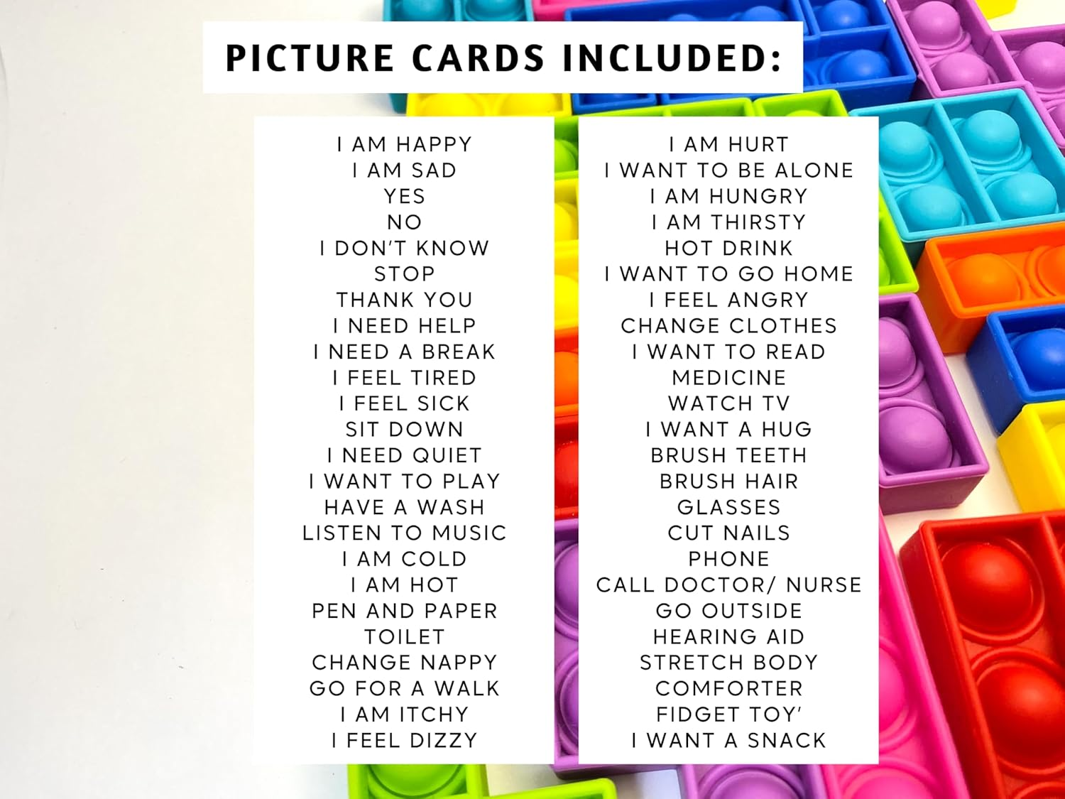 48 Communication Cards, Basic Communication, Special Needs, Autism, Toddler, Hospital Cards, Non Verbal Speech Therapy, Senior image number 6
