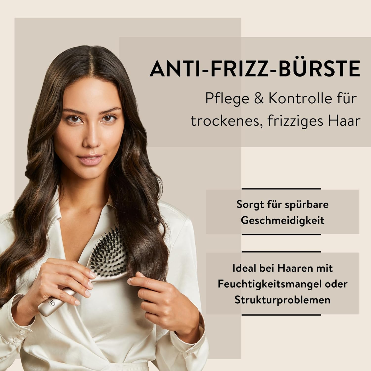 PARSA Beauty Hair ID Anti-Frizz Hair Brush - No Pull Hair Brush for a Smooth Hair Texture image number 4