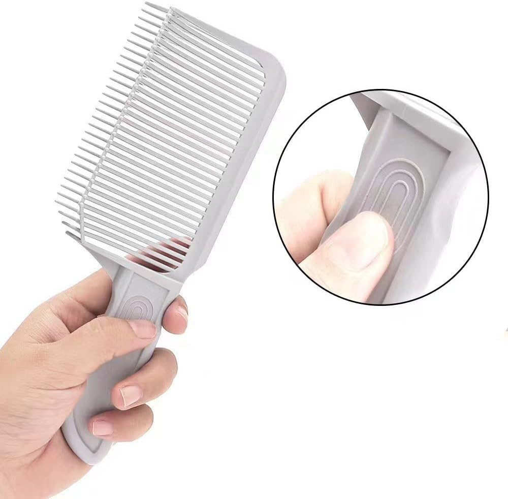 3 Pcs Barber Combs, Barber Combs with Hair Trimming Guide, Comb Professional Hair Cutting Comb Barber Cutting Comb, Fade Comb Blend Comb, Professional Curved Positioning Comb for Barber or at Home - Black image number 6