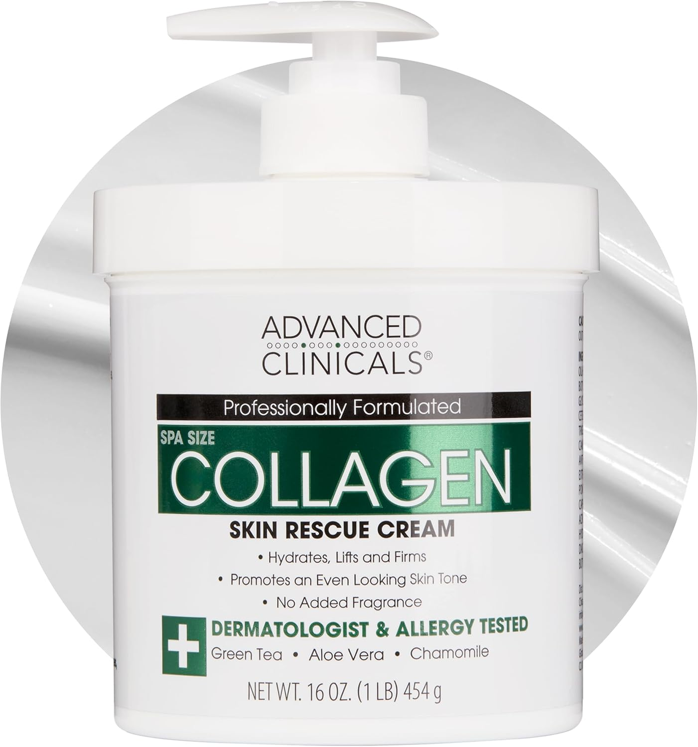 Advanced Clinicals Collagen Skin Rescue Lotion - Hydrate, Moisturize, Lift, Firm. Great for Dry Skin 454G (16 Oz) image number 5