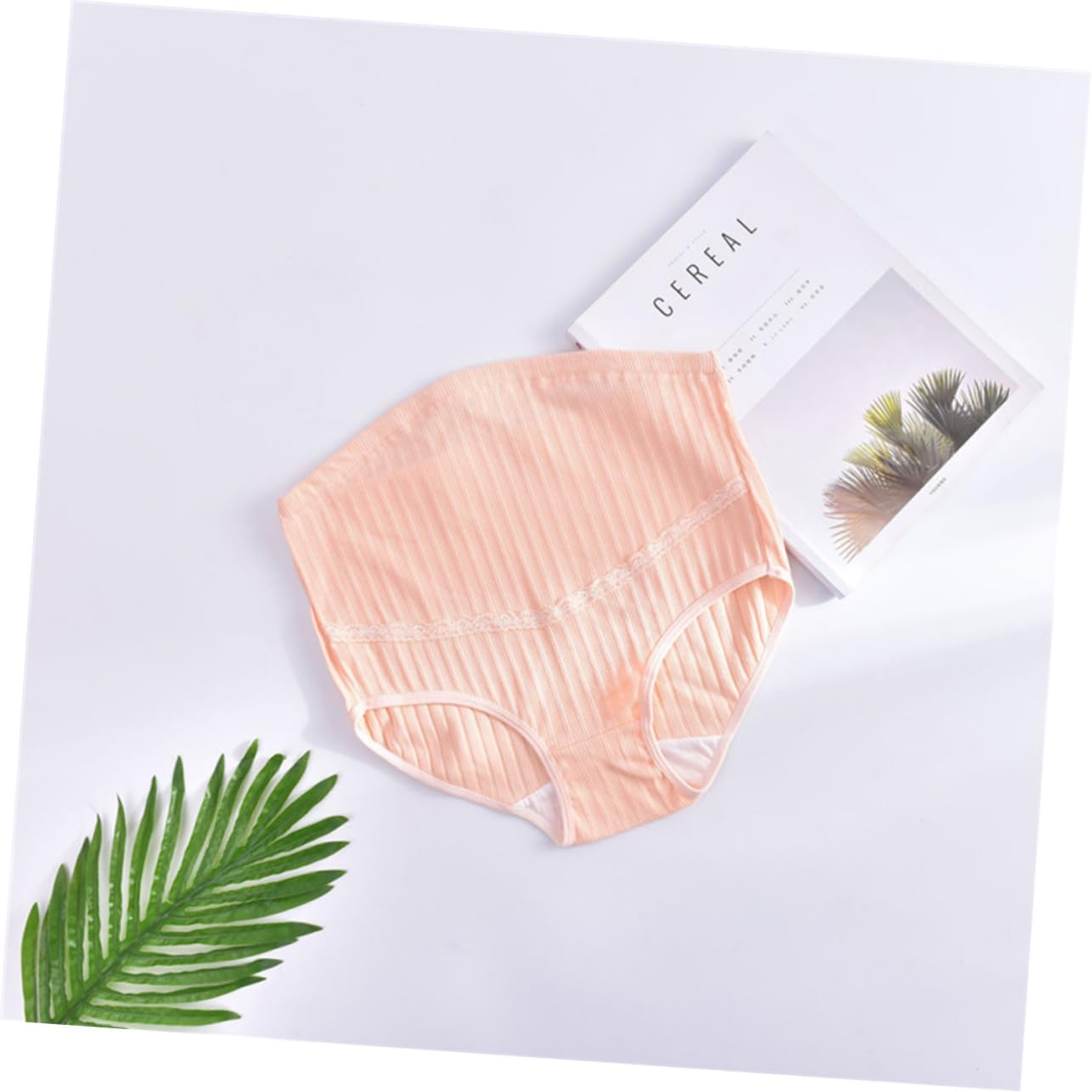 Holibanna 3Pcs High Waist Maternity Panties Cotton XL Adjustable for Pregnant Women Wearing during Pregnancy Comfortable Underwear image number 2