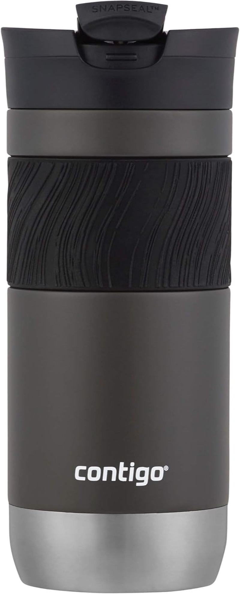 Contigo Byron 16Oz Vacuum-Insulated Stainless Steel Travel Mug, Leak-Proof Lid, Reusable Coffee Cup or Water Bottle, Bpa-Free, Keeps Drinks Hot or Cold for Hours, 2 Pack, Sake and Juniper Color image number 2