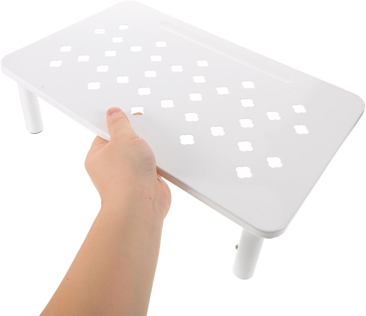 Parliky Adjustable Non-Slip Elevated Cat Feeder Stand with 3-Level Height White Holder for Automatic Feeders and Water Dispensers, Suitable for Small Cats and Puppies Indoor Travel - Black image number 6