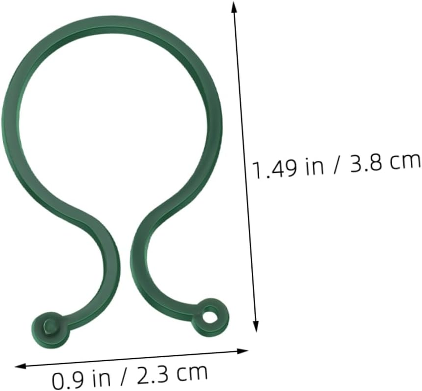 CIYODO 150Pcs Gardening Plant Clip Plastic Support for Climbing Plants Reusable Vine Stem Holder for Outdoor Garden Trellis Clips image number 6