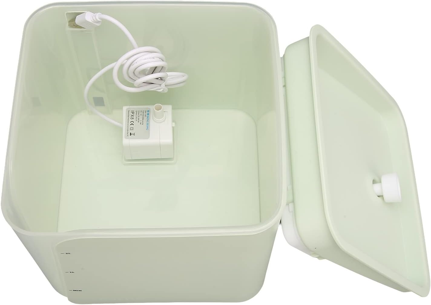 Cat Water Dispenser,Automatic Pet Water Fountain Quiet USB Powered 2L Capacity Cat Water Dispenser for Puppy image number 3