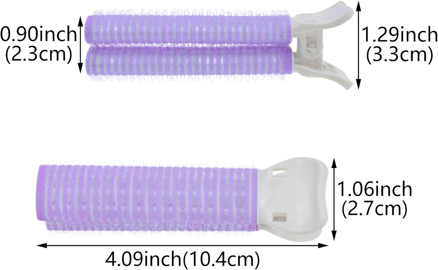 10 PACK Volumizing Hair Root Clips for Fluffy Hair Volume and Root Lift Tool - Heatless DIY Hair Curler for Long and Short Hair (Purple) - Blue image number 6