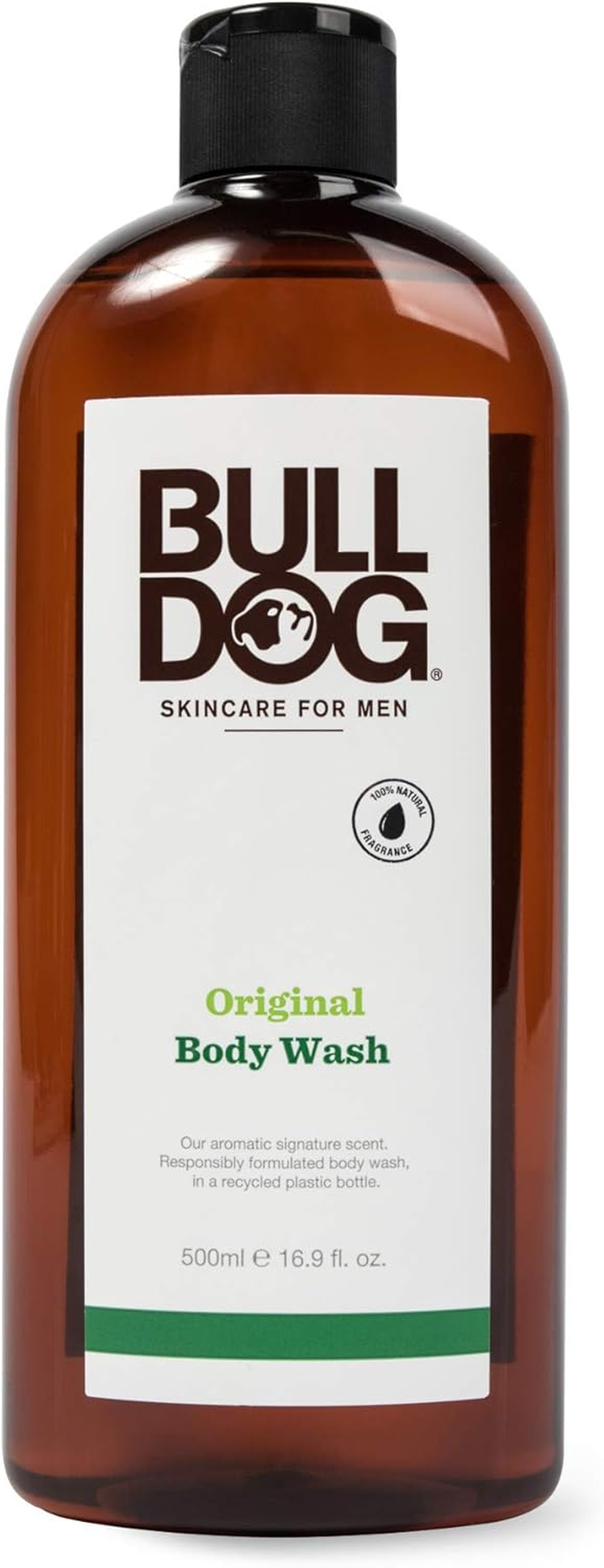 Bulldog Skincare for Men, Body Wash, Original, 16.9 Fl Oz (500 Ml)