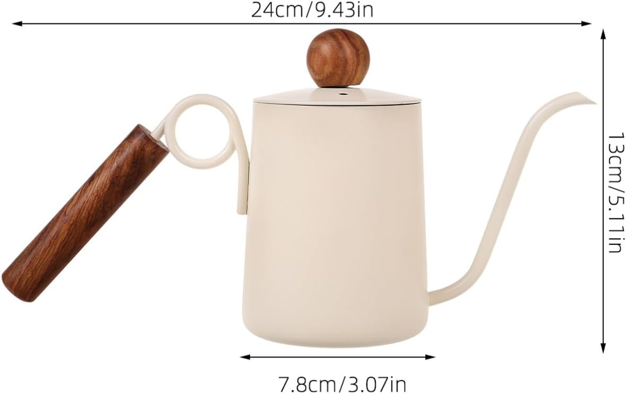 VINTORKY Stainless Steel Coffee Maker Gooseneck Pot for Tea Camping and Espresso Brewing image number 3