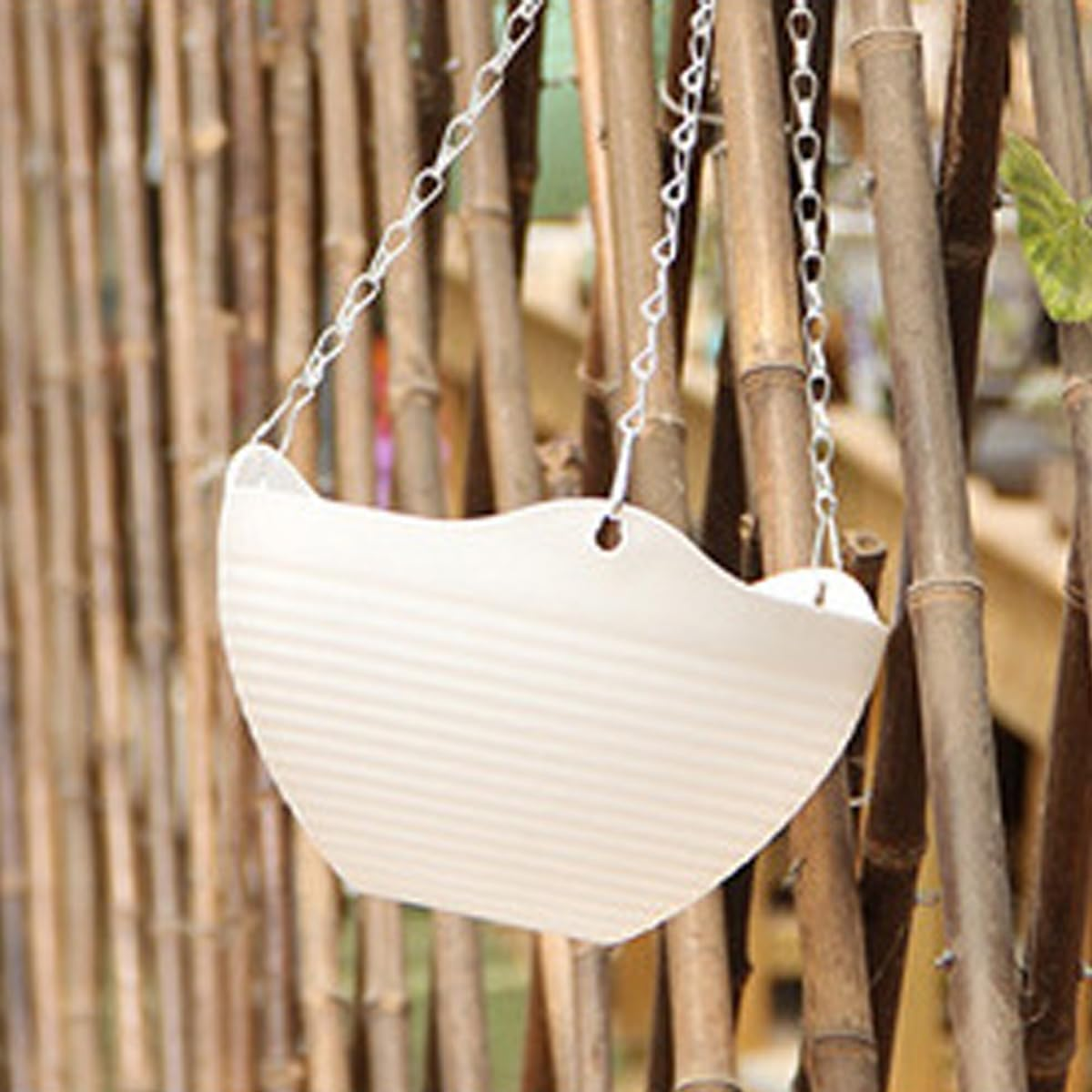 5 Pack Hanging Planters,8'' Hanging Plant Pots Baskets,With Hanging Chains and Drainage Plugs,For Flower Plant Lovers,Indoor Outdoor Flower Plant Pot Containers,Come with Free Mini Garden Tools Set image number 3