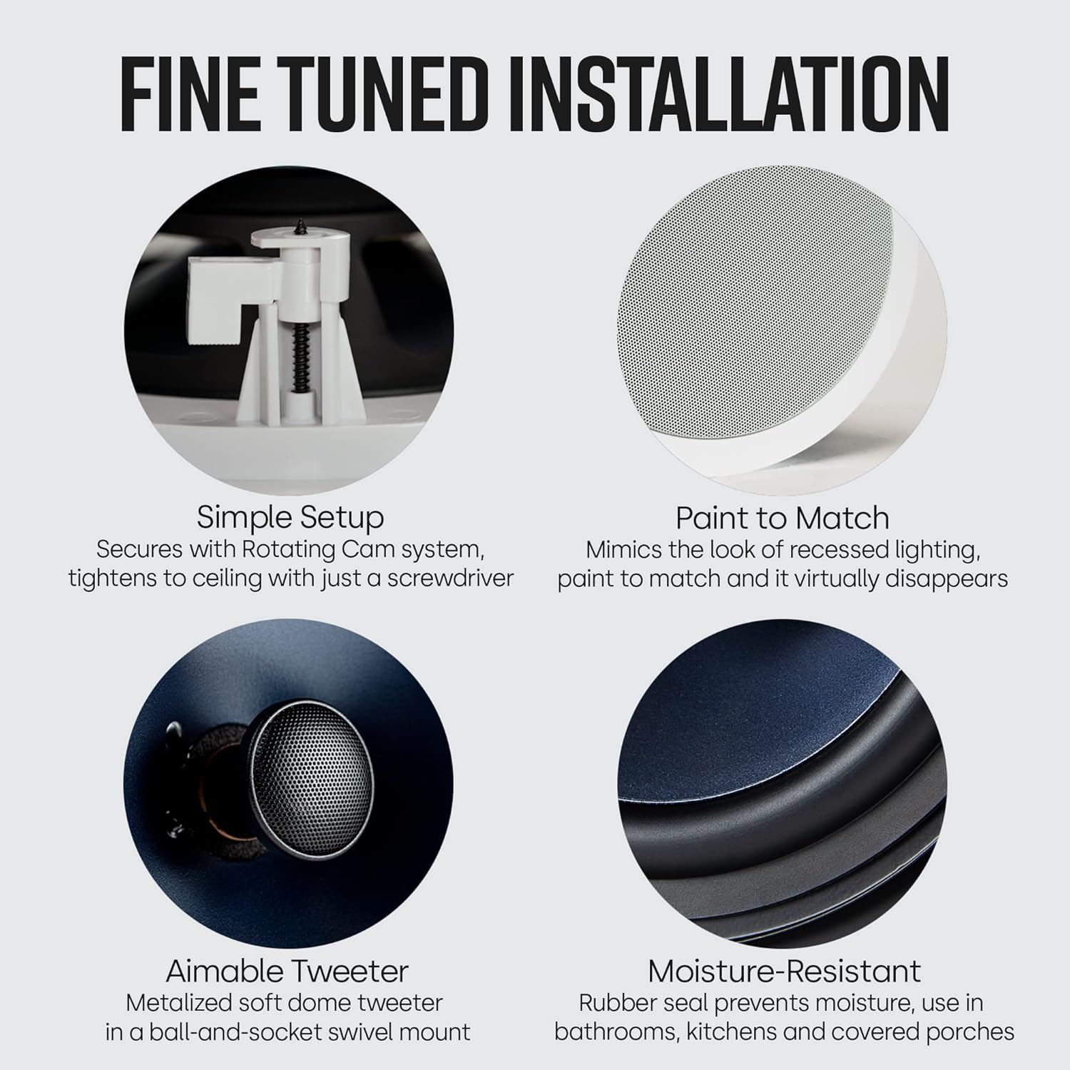 Polk Audio Rc80I In-Ceiling/In-Wall 2-Way Speakers | 1 Pair | White image number 6