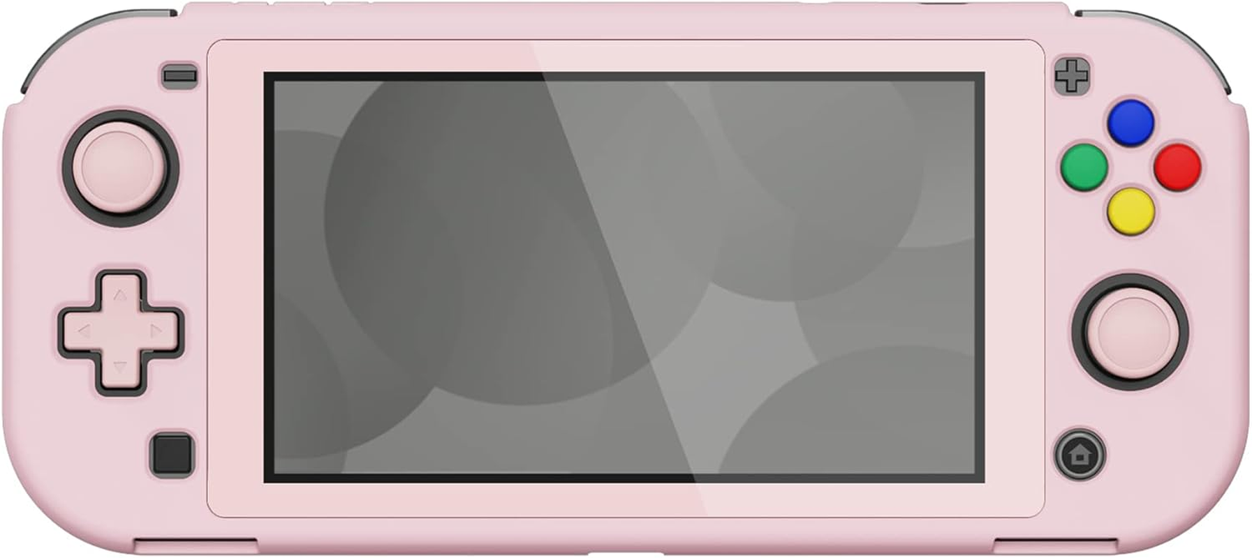 Extremerate Playvital Protective Grip Case for Nintendo Switch Lite, Cherry Blossoms Pink Hard Cover Protector for Nintendo Switch Lite - 1 X White Border Tempered Glass Screen Protector Included image number 3