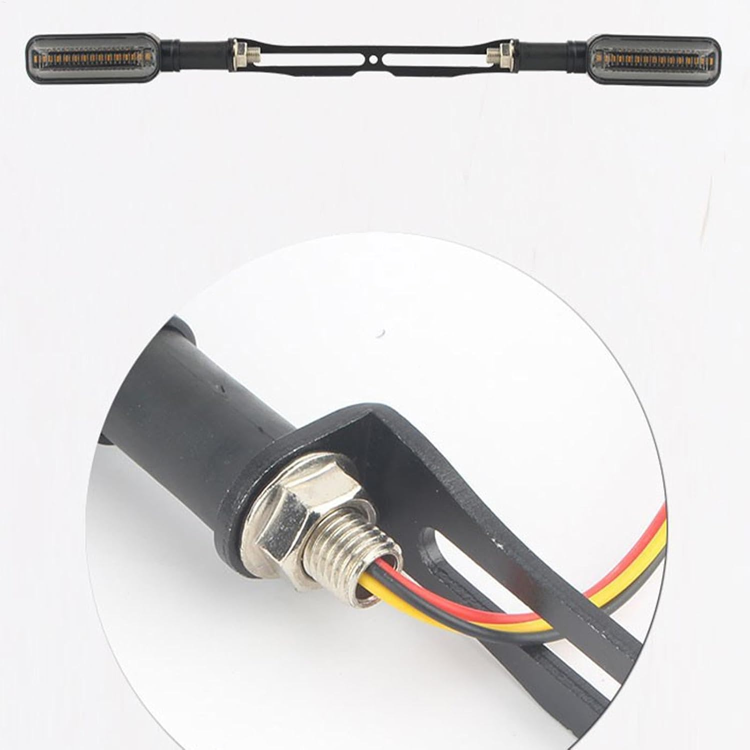 Motorbike Rear Indicator Relocation Holder - Motorcycle Signal Lamp Shock Mounting Bracket | Turn Signals Mount Light Location Holder | Aluminum Alloy Lamp Support Mount Motorcycle Mounting Bracket image number 5