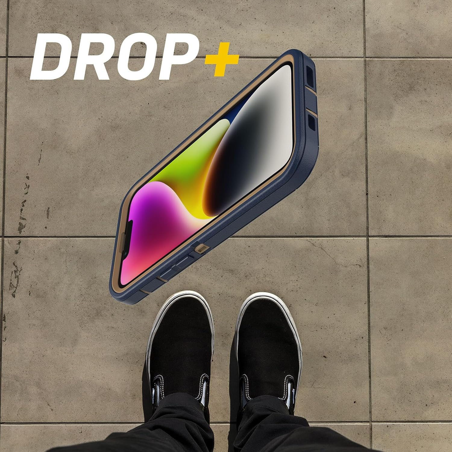 Otterbox Iphone 14 & Iphone 13 (Only) - Defender Series Case - Blue Suede Shoes - Rugged & Durable - with Port Protection - Case Only - Non-Retail Packaging image number 1