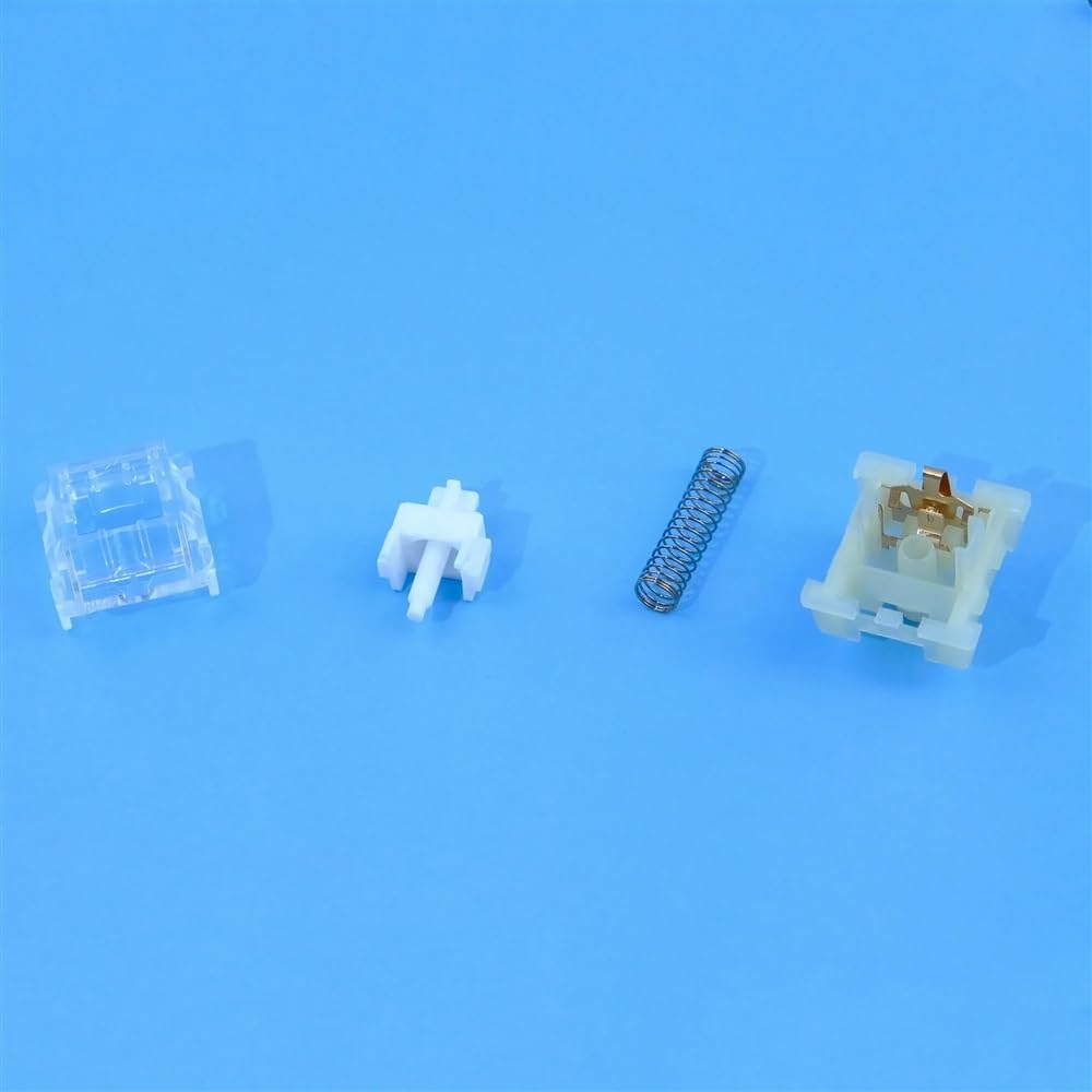 KTT Kang White V3 Switch, Linear 3Pin 45G MX Switch for Customization Mechanical Gaming Keyboard(70Pcs) image number 6