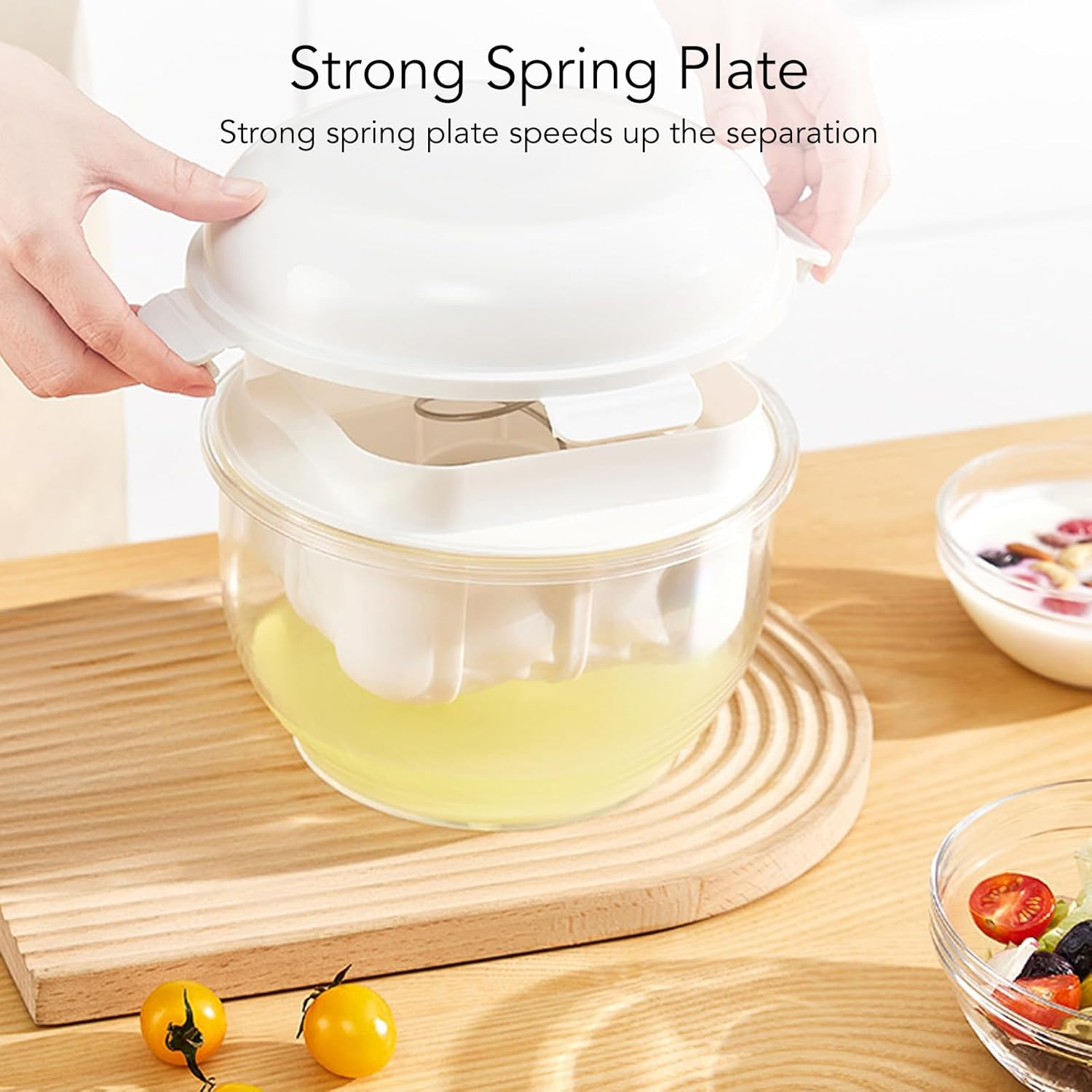 Greek Yogurt Strainer, round Yogurt Whey Separator with Fine Mesh, Cheese Maker Filter for Home Kitchen image number 1