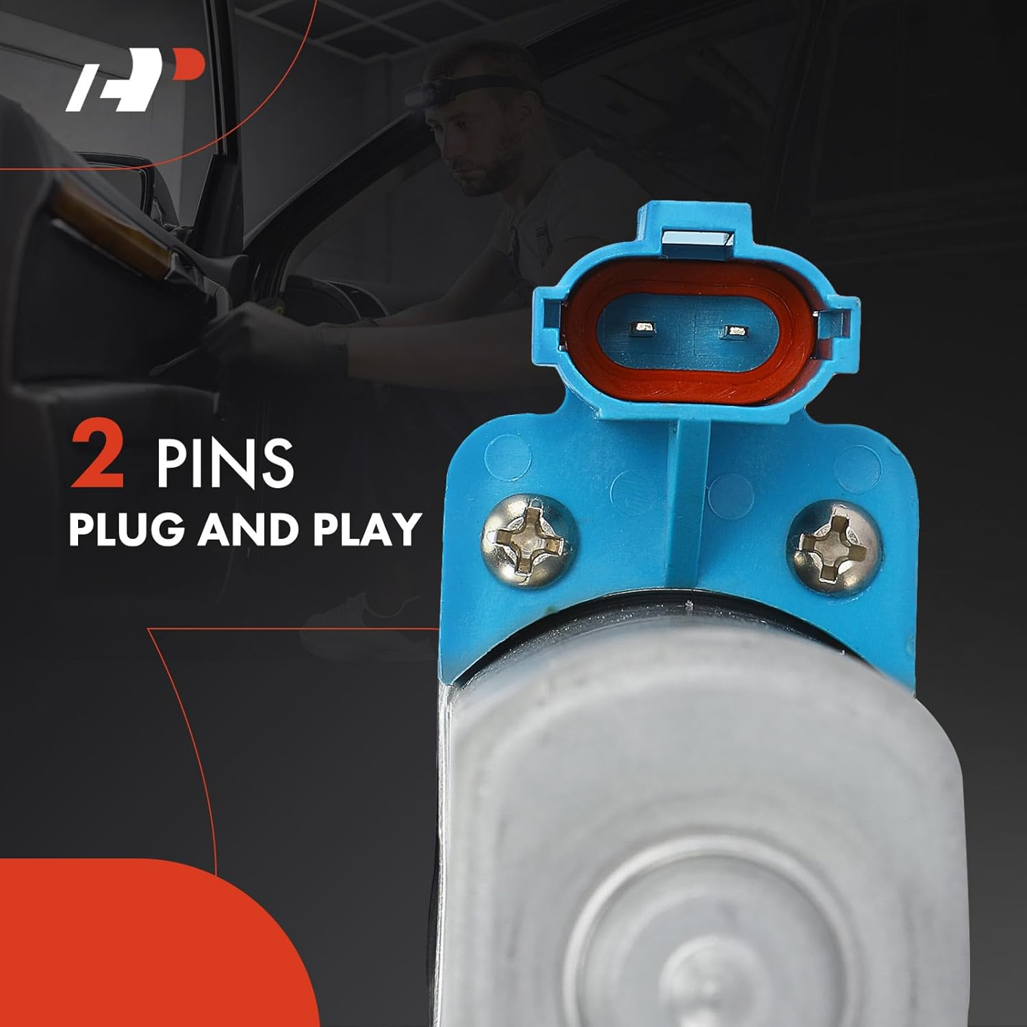 A-Premium Power Window Lift Motor Compatible with Hyundai Tucson 2005-2009 Front Right Passenger Side image number 2