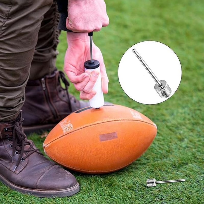 Metal Ball Pump Needle Set, Silver Ball Inflator Needle, Air Pump Needle, Ball Pump Inflation Needle for Football Basketball Netball Rugby Soccer Volleyball Handball(Silver) image number 2
