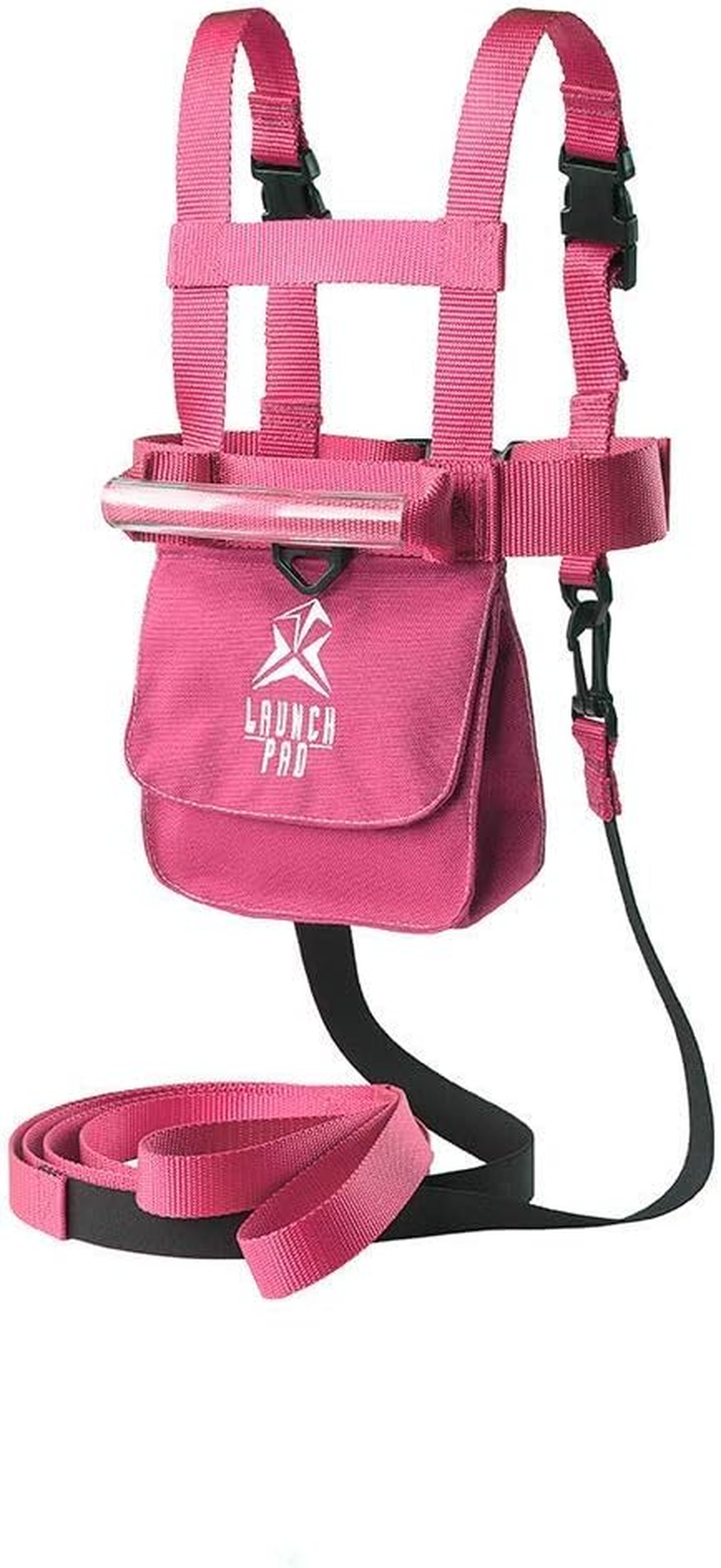 Launch Pad Ski and Snowboard Training Harness - Learn to Ski - Shock Absorbing Leashes - Teaches Speed Control - Perfect for Beginners