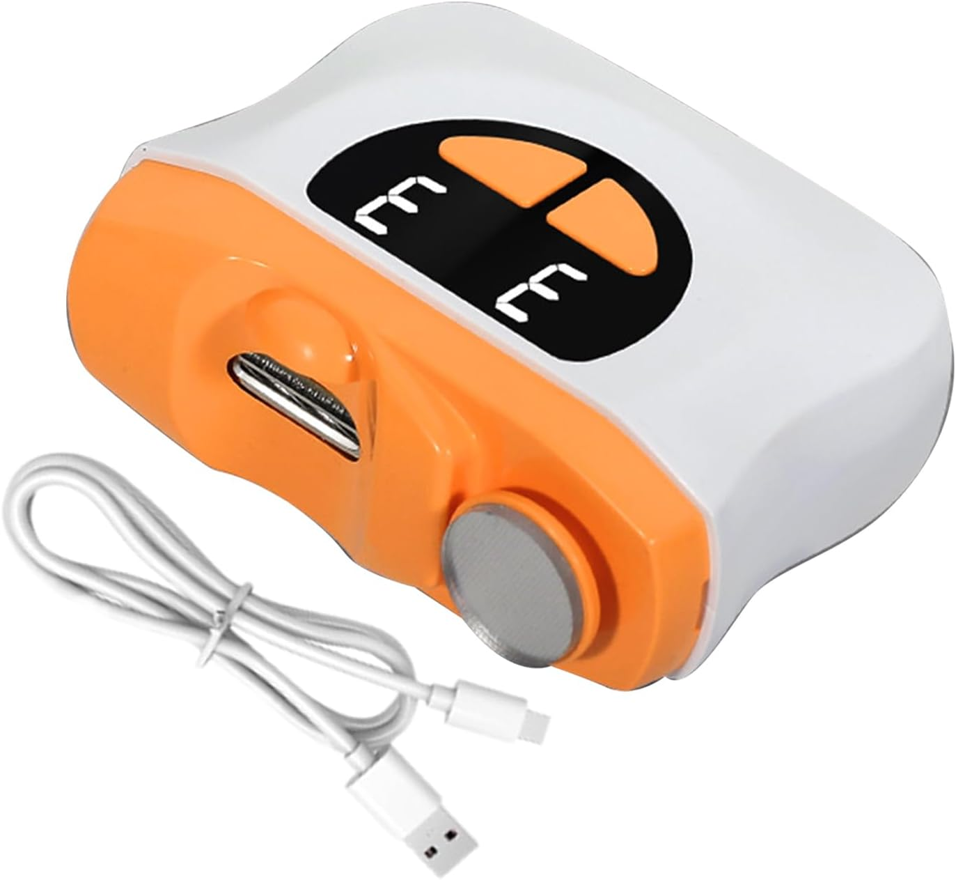 Lisutupode Automatic Nail Clipper | Polishing Automatic Fingernail Trimmer | LED Nail Polishing Cutter with 3-Speed Settings & Scraps Storage for Baby Care Seniors & Home Manicure