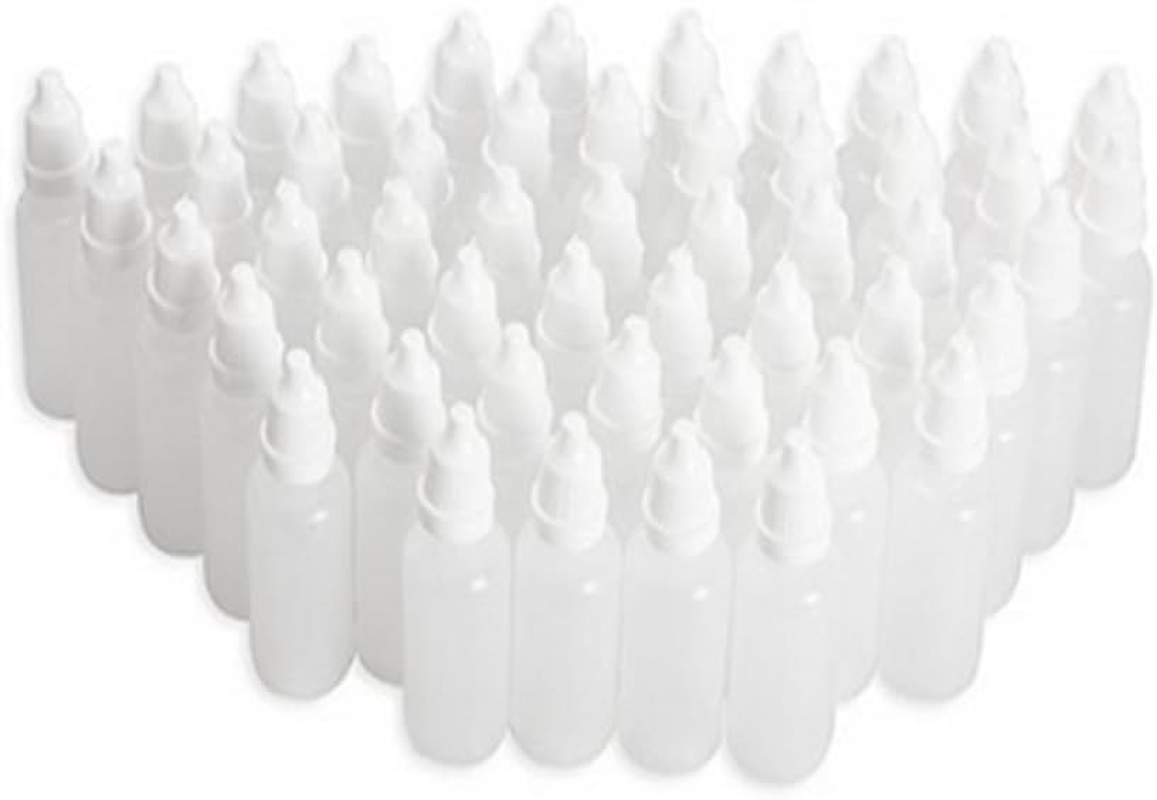 Erioctry 50Pcs 10ML/8ML/15ML/20ML/30ML Empty Plastic Dropper Dropping Bottles(Drops of Plug Can Removable) Portable Plastic Bottle Eye Liquid Dropper Refillable Bottles Containers (30Ml)