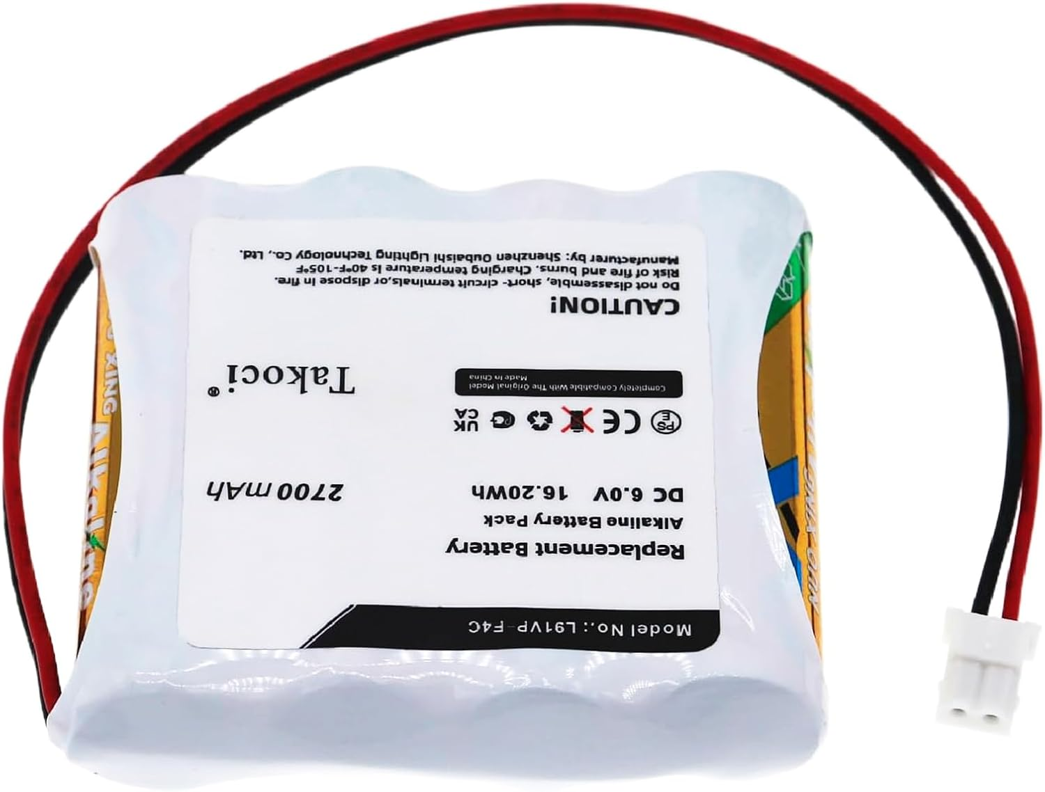 Replacement Battery Compatible with Purell ES8 Hand Sanitizer Dispenser Fits Purell L91VP-F4C GP GPRHORW01018 2700Mah/6.0V image number 6