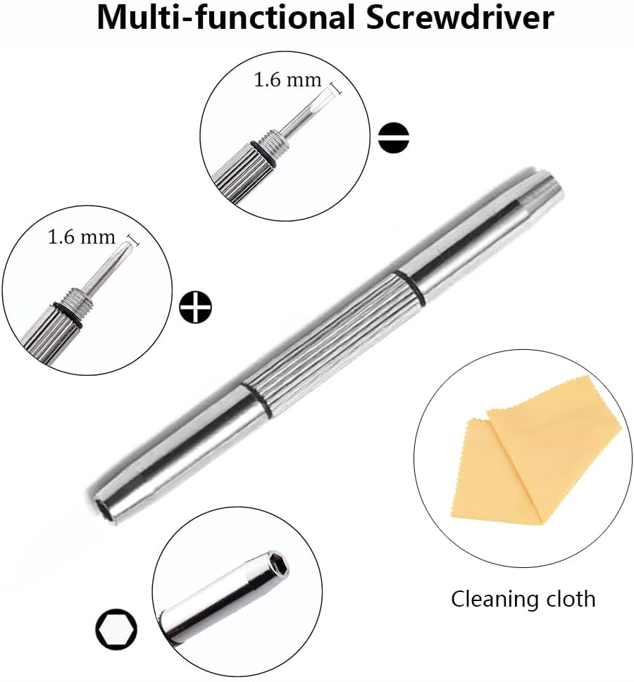 Vekol Eyeglass Nose Pads, 30 Pairs Sunglass Nose Pads Replacement Repair Tools Kit, Eyeglass Repair Kits with Eyeglass Screwdriver, Tweezers, Glasses Cloth, Small Screws for Glasses and Sunglasses (Set 1 - 30 Pairs) - Set 1 - 30 Pairs image number 4