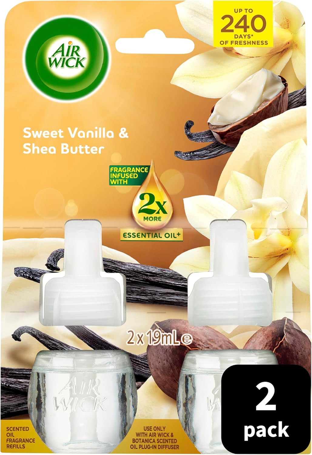 Air Wick Sweet Vanilla & Shea Butter Plug-In Twin Refill