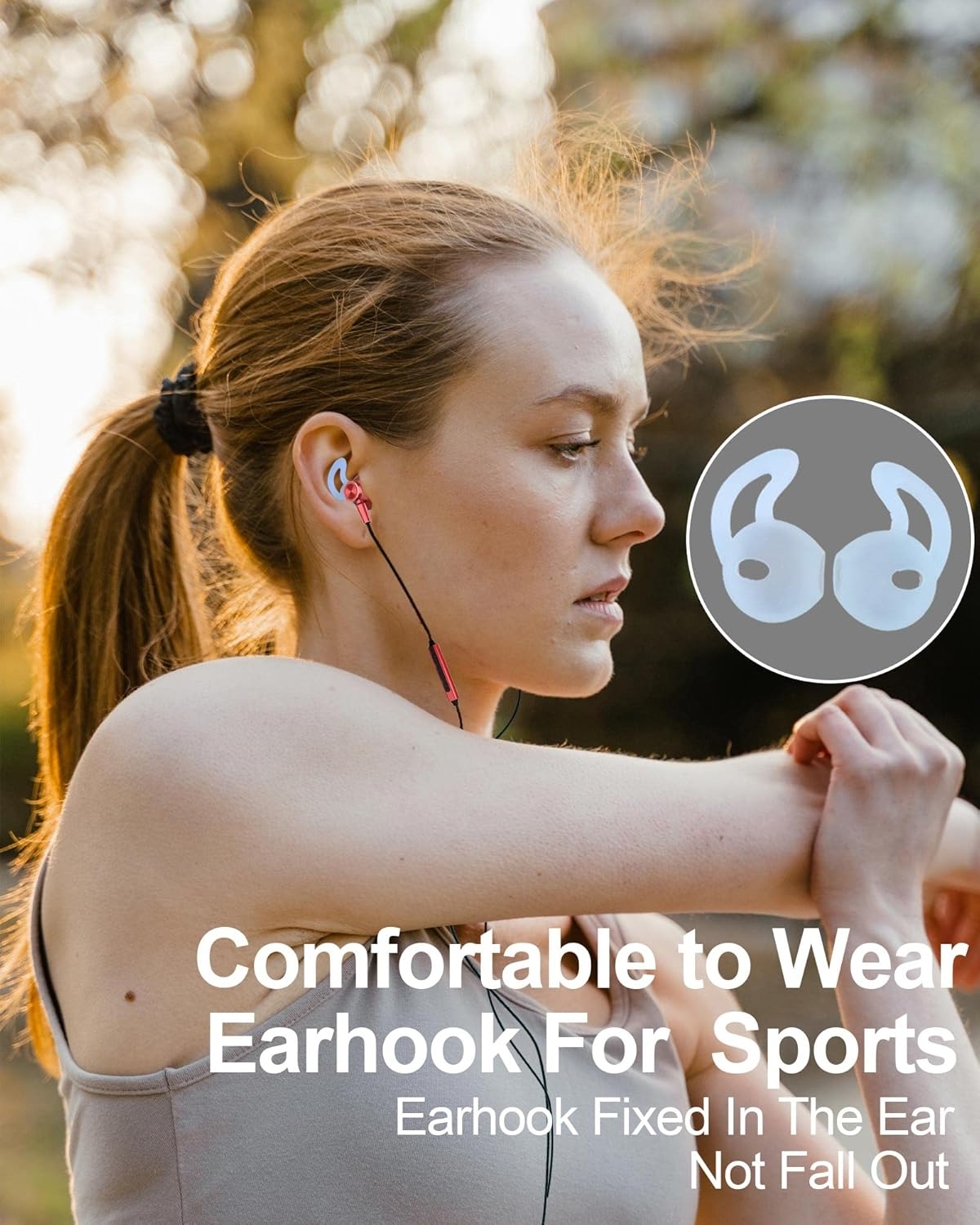 Hoyromany C100 USB C Headphones, Magnetic In-Ear Type C Headphones with Cable and Microphone for Samsung Galaxy S22 Ultra S21 S20 FE A53, Huawei P40 P30 Pro, Xiaomi, Sony, Pixel, Oneplus (Red) image number 5