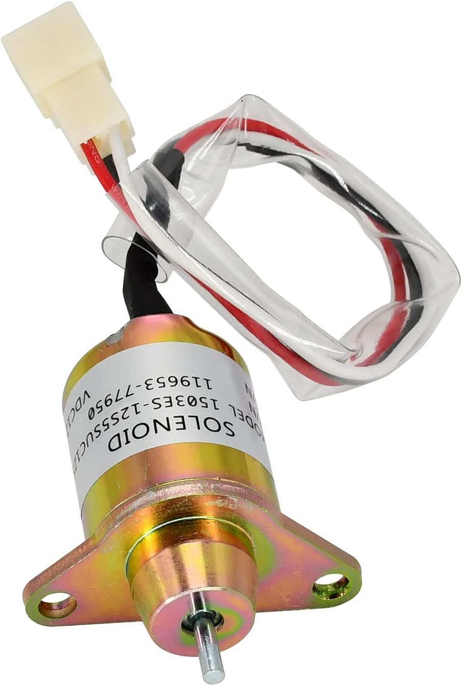 119653-77950 119285-77950 Solenoid Valve 12V Fuel Shut off for Yanmar Kubota John Deere 1503ES-12S5SUC5S SA-4562T image number 6