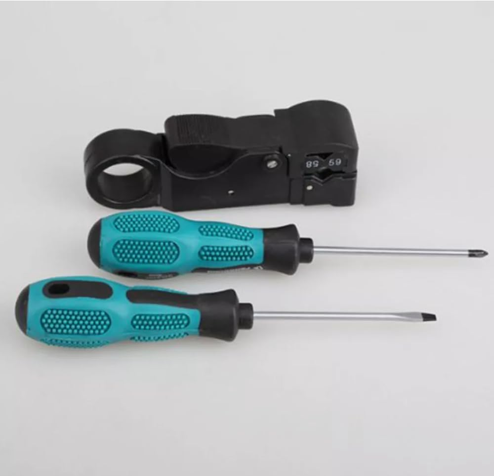 ZONADA Ethernet Cable Tester Kit with RJ11 RJ45 Crimper Stripper Punch down Tool for Networking Maintenance DIY image number 4