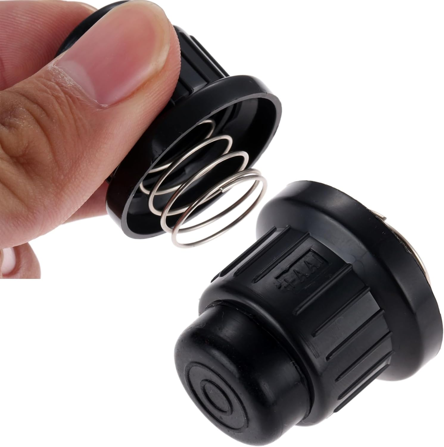 Recdec 3 Pack AA Battery Push Button Igniter Caps Replacement Ignitor Switch Cap Knob with Spring for Blackstone Char-Broil Propane BBQ Table Gas Grill Fire Pit Spark Generator image number 1