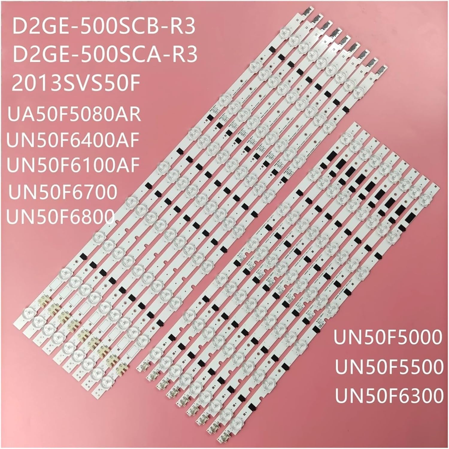 LED Strips for 50"TV D2GE-500SCB-R3 D2GE-500SCA-R3 2013SVS50F UN50F6400 UN50F6700 UN50F6800 UN50F6100AF UN50F5000 5500 image number 2