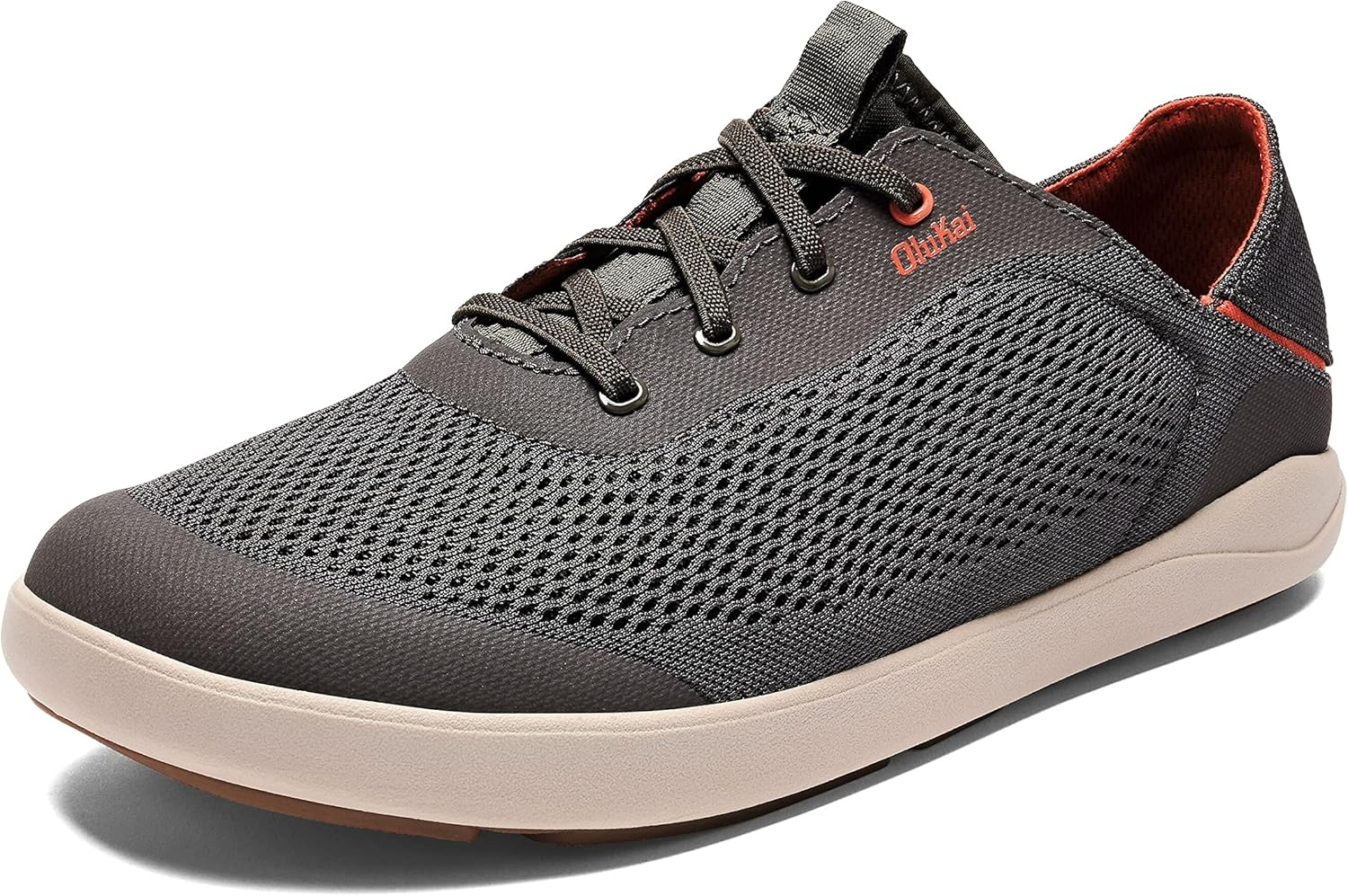 OLUKAI Moku Pae Men'S Boat Shoes, Water Resistant & Breathable Mesh, Easy Slip on Design, Quick-Drying & Enhanced Traction image number 6