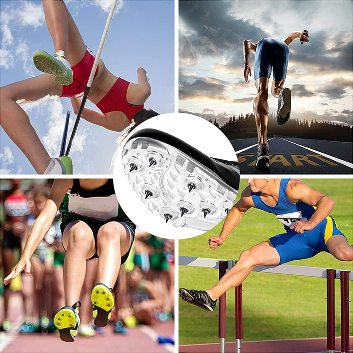 120Pcs Track Shoe Spikes 1/5 Inch Hard Steel Track Shoes Spikes Sturdy Anti-Rust Cross Country Spikes with Spike Wrench Replacements Spikes for Sports Running Sprinting High Jump image number 2