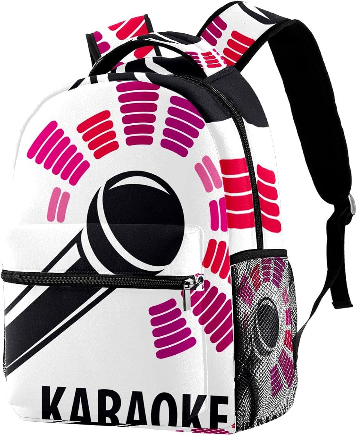 Logo Karaoke Backpack Students Shoulder Bags Travel Bag College School Tote Backpacks image number 5