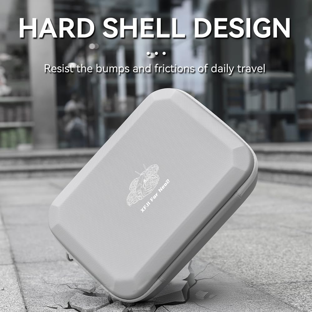 PU Leather Hard Carrying Case for DJI Neo 2 Fly More Combo, Waterproof, Shock-Resistant Portable Travel Storage Case for DJI NEO 2 Drone, RC-N3 Remote Controller & Other Accessories image number 4