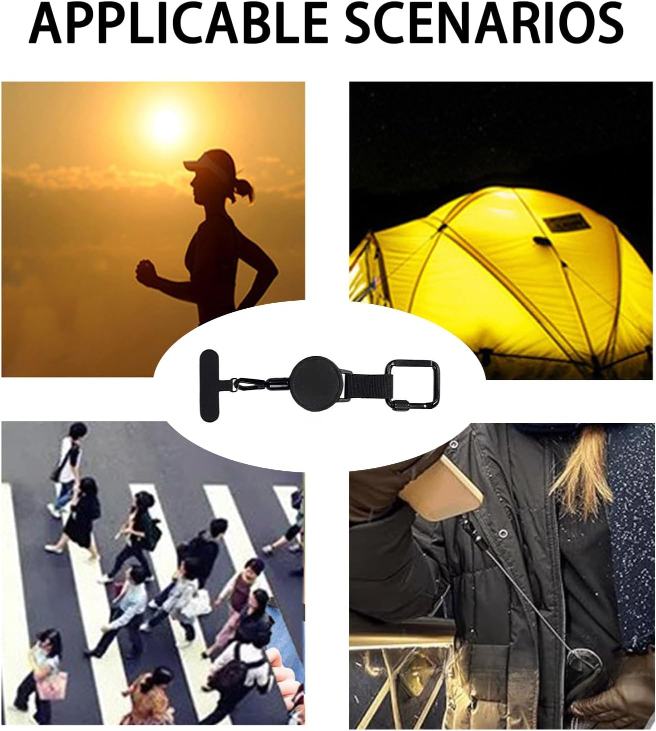 Xolixorium Phone Wrist Strap，Anti Theft Phone Strap、Adjustable Universal Premium Mobile Phone Lanyard with Keychain Attachment Security Tether for Phone Protection image number 5