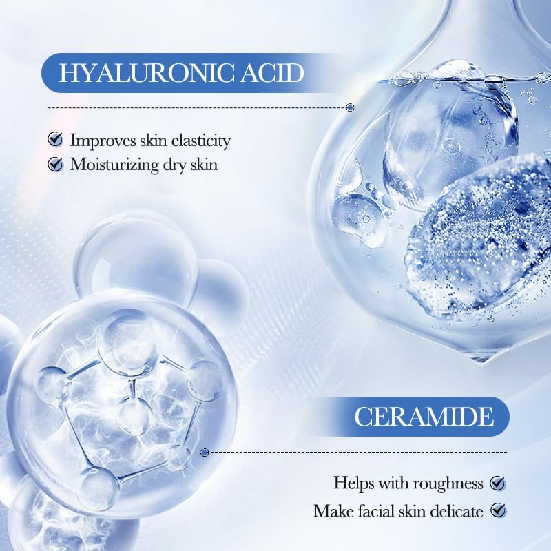 Ceramide Hyaluronic Acid Moisturizer Reducing Dryness Prevent Dry Smooth Skin Improves Skin Elasticity image number 1