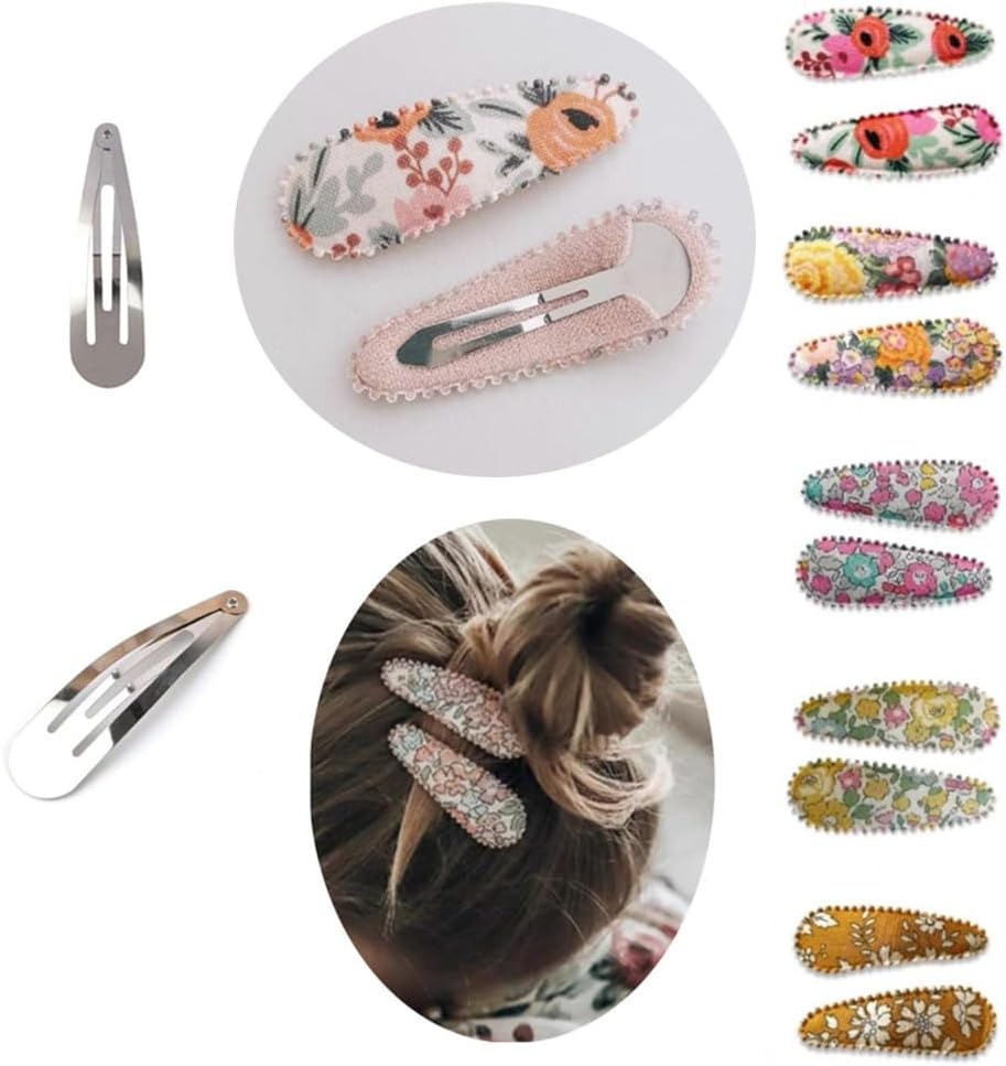 Cuicanfla 50 Pcs Snap Hair Clips, Snap Hair Clips Non-Slip Metal Barrettes for Women Accessories, No-Slip Hair Clips Barrettes for Women and Girls image number 2