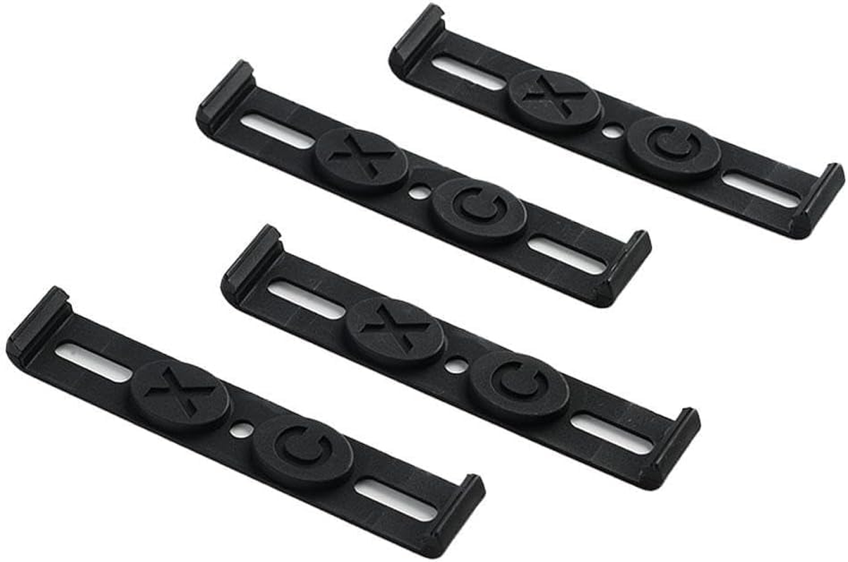 4Pcs Frameless License Plate Mount, Car License Plate Holder,Frameless Invisible Number Holder Clips Bracket Front and Rear Car Tags image number 3