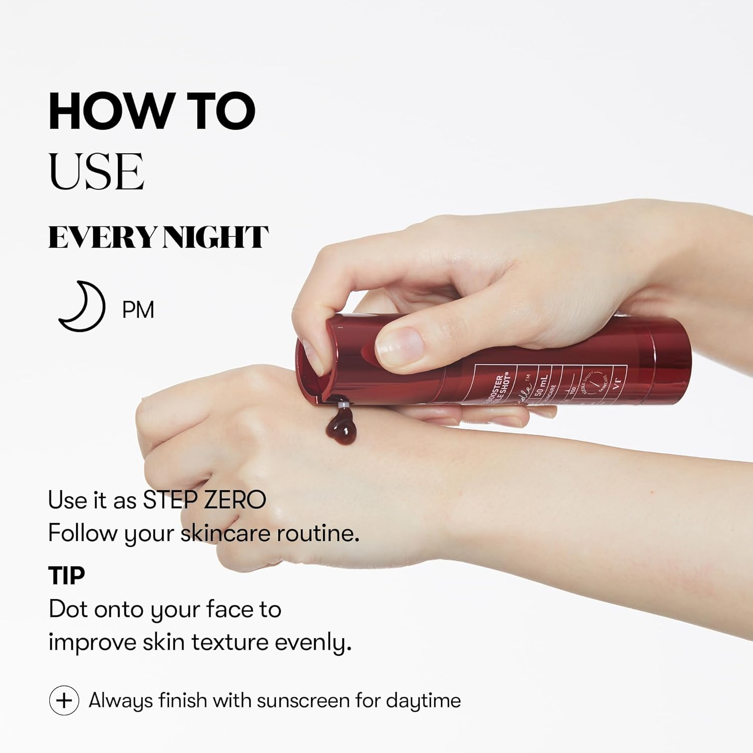 VT COSMETICS Red Booster Reedle Shot 100, Spicule Microneedling Serum for Acne-Prone & Inflamed Skin, Antioxidant, Exosome Serum for Smooth & Glass Skin, Korean Skin Booster 1.69 Fl Oz (50Ml) image number 5