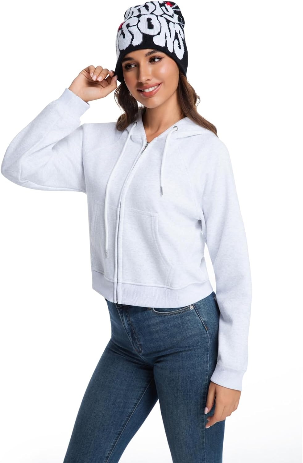 2THESTARS Trendy Y2K Graphic Beanie, Soft and Stylish Headwear for Fashion-Forward Individuals image number 6